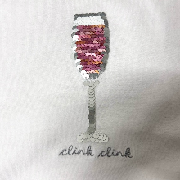 Abercrombie & Fitch Short Sleeve White Graphic Skimming Tee Sz S Martini Glass - Picture 3 of 6